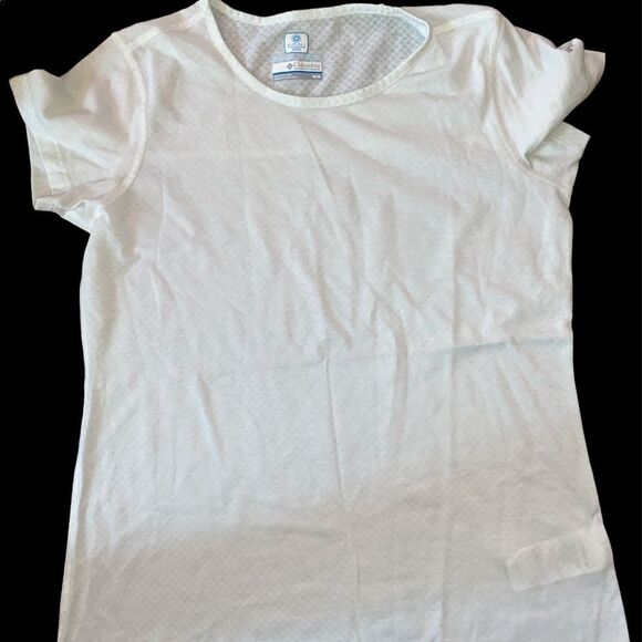 Nice blue women Columbia graphic T-shirt size Medium - Picture 1 of 3